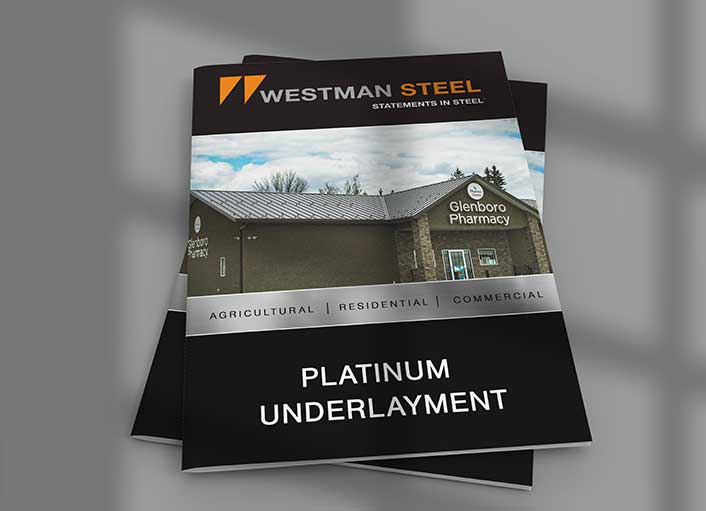 Westman Steel’s PLATINUM synthetic roof underlayment is the new generation of roof protection, and is among the safest, strongest, and best-performing on the market.