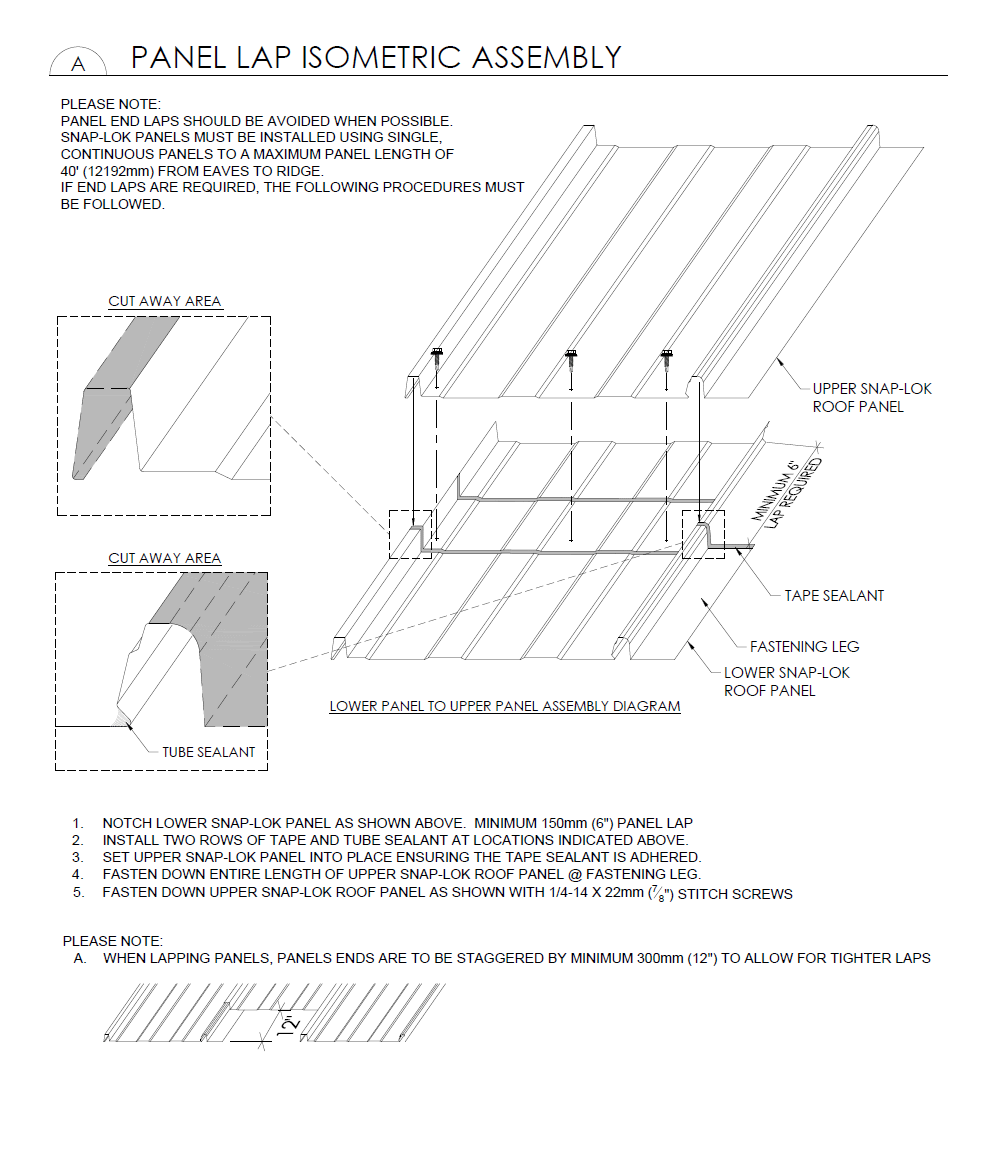 snap lock installation figure 4