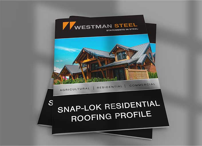 When it’s time for a new roof, you don’t have to choose between good looks and good value. Introducing the new Snap-Lok pre-painted metal roof system from WESTMAN STEEL